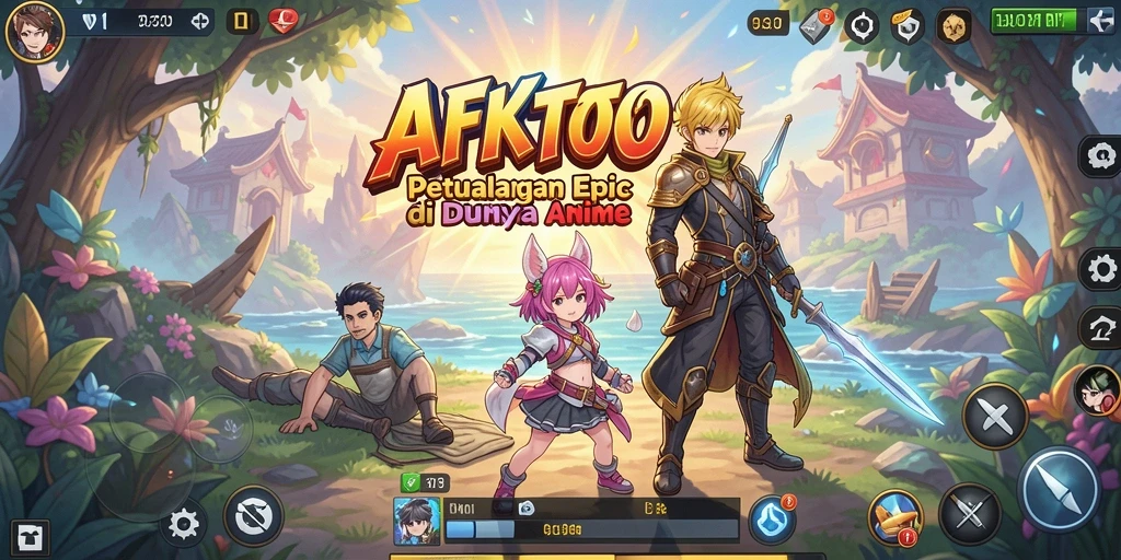 Gameplay menarik dengan karakter anime ikonik yang beraksi.