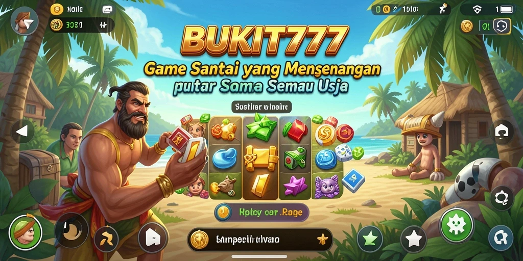 Screenshot utama BUKIT777 menampilkan aksi gameplay yang seru dan menyenangkan.