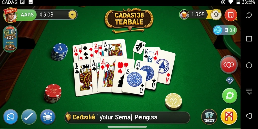 Screenshot utama gameplay Gaple CADAS138 yang seru dan menarik.
