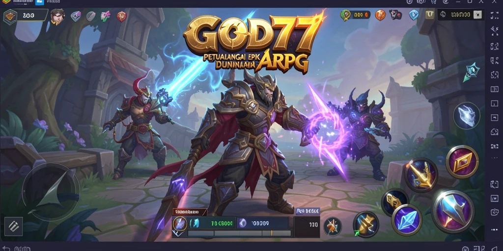 Tampilan gameplay <strong>GOD77</strong> yang mendebarkan dan penuh aksi.