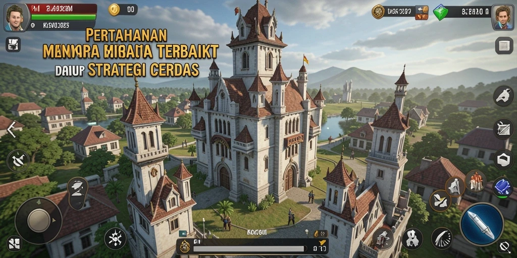 Tangkapan layar menampilkan gameplay mendebarkan dan strategi Tower Defense.