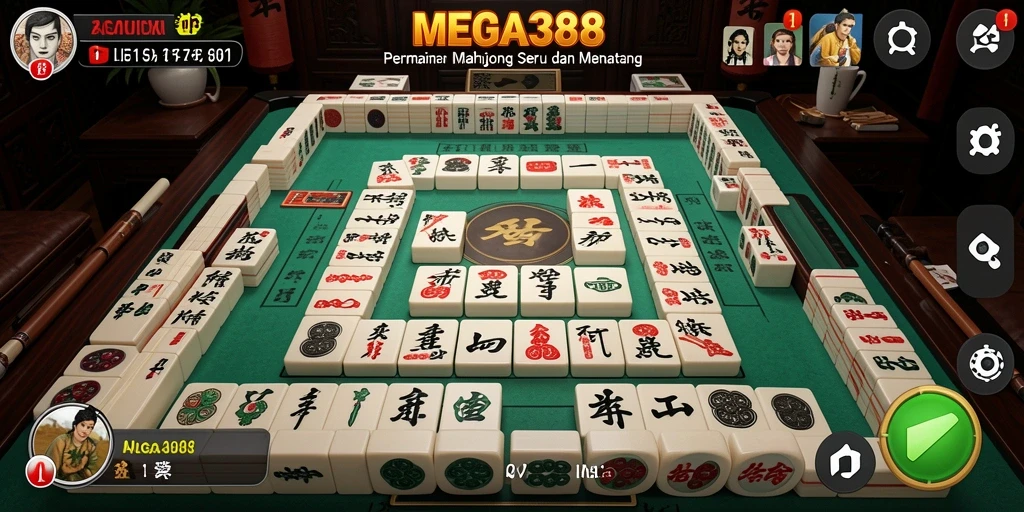 Gameplay seru MEGA388 dengan tantangan Mahjong yang menarik.